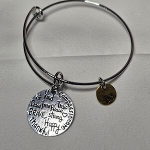 Silver and Gold Inspirational Charm Bracelet
